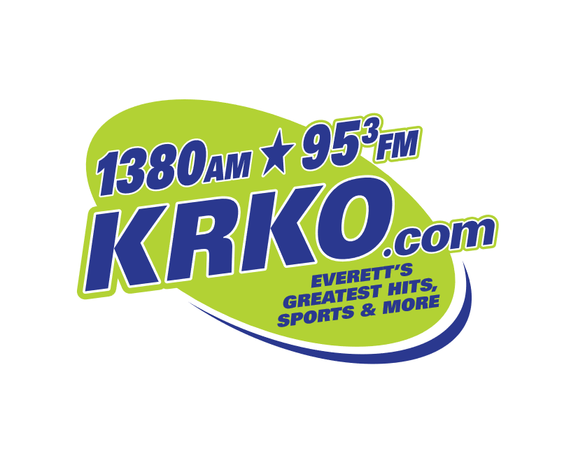 1380 AM 95.3 FM KRKO radio logo.