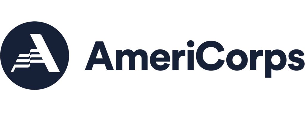AmeriCorps logo, in navy blue.